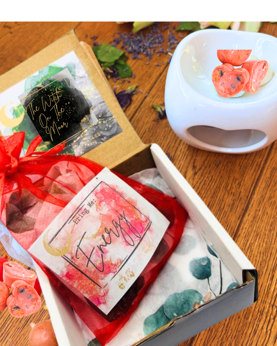 Bring Me Energy 16 highly fragranced Mini wax melt heats ,long-lasting melts, unstoppable melts,spicy fragrance, wiccan gift, birthday gift