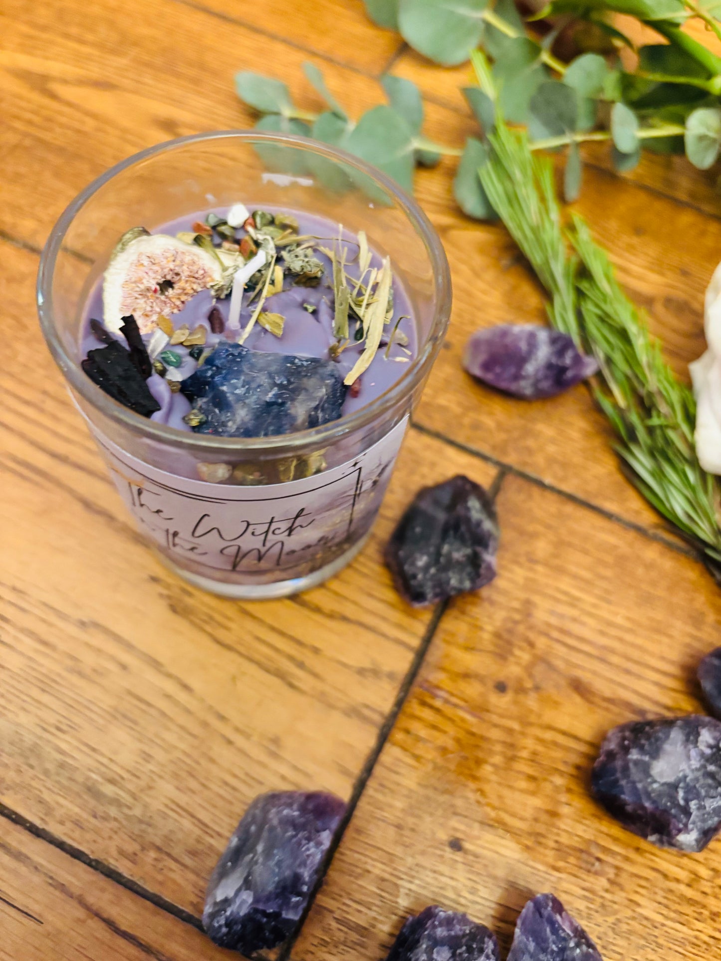 Manifestation candle WOODEN WICK Soy Container Candle, Candles, crystal, Candle Gift Idea, Wicken, Special Occasion, Birthday Gift