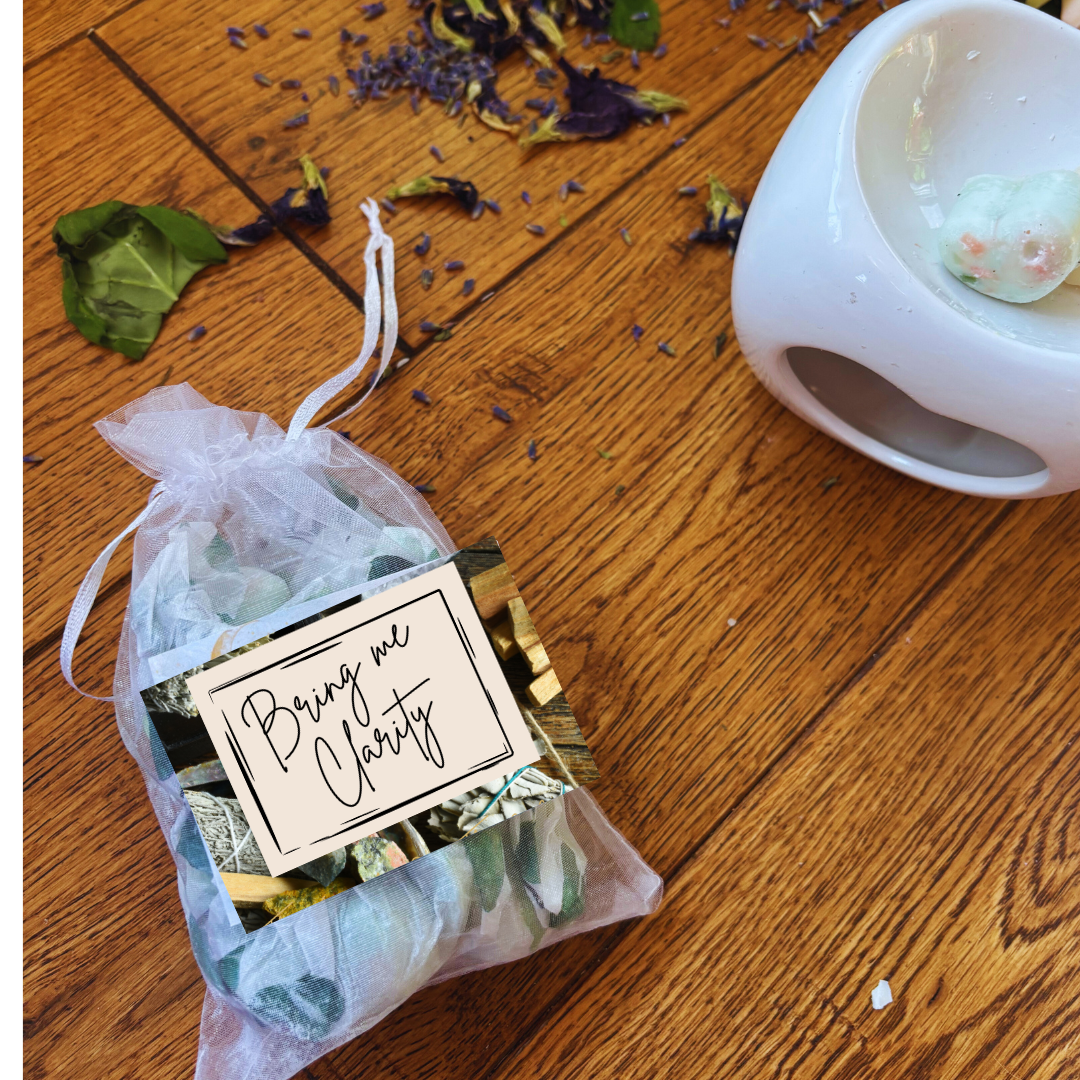 Bring Me Clarity 16 highly fragranced Miniwax melts, Clary Sage scent long-lasting melts, housewarming gift, clean fragrance,wiccan gift