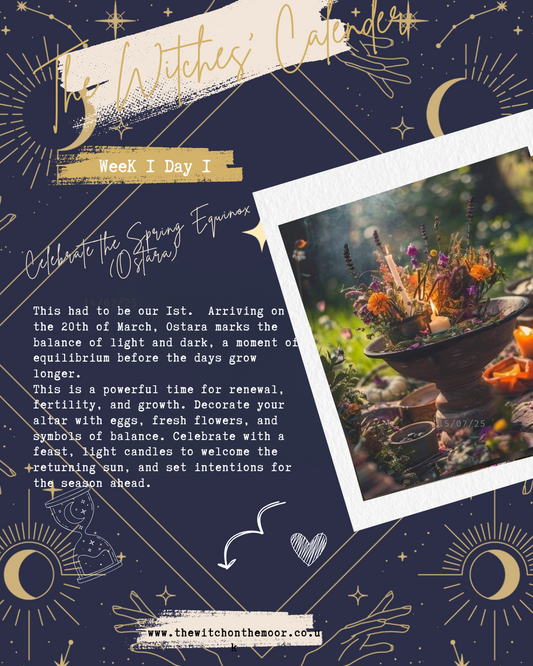 The Witches Calendar. Week 1 Day 1