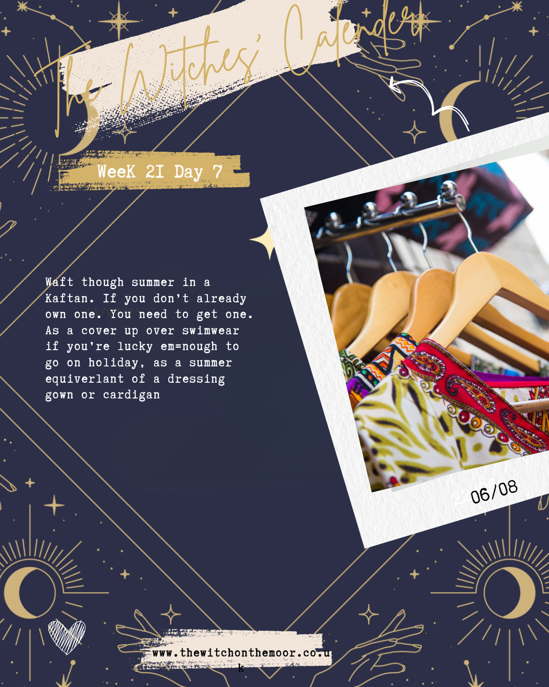 the witches calendar week 21 day 7