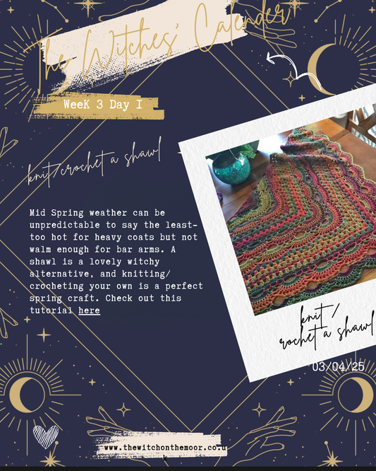 The Witches Calendar Week 3 day 1