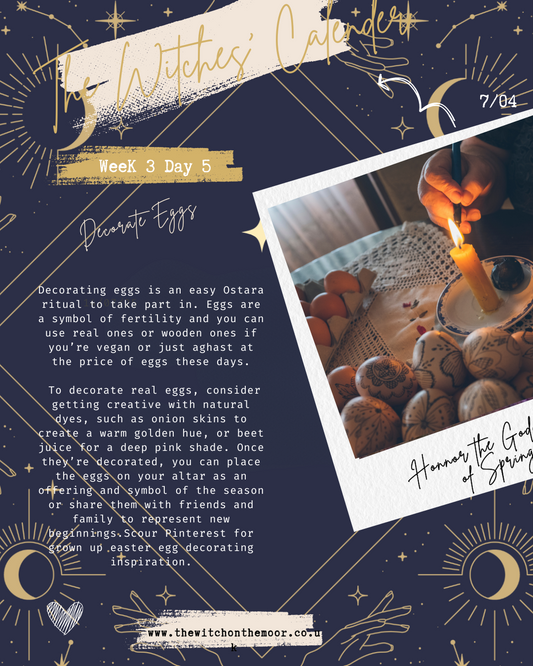 The Witches Calendar Week 3 Day 5