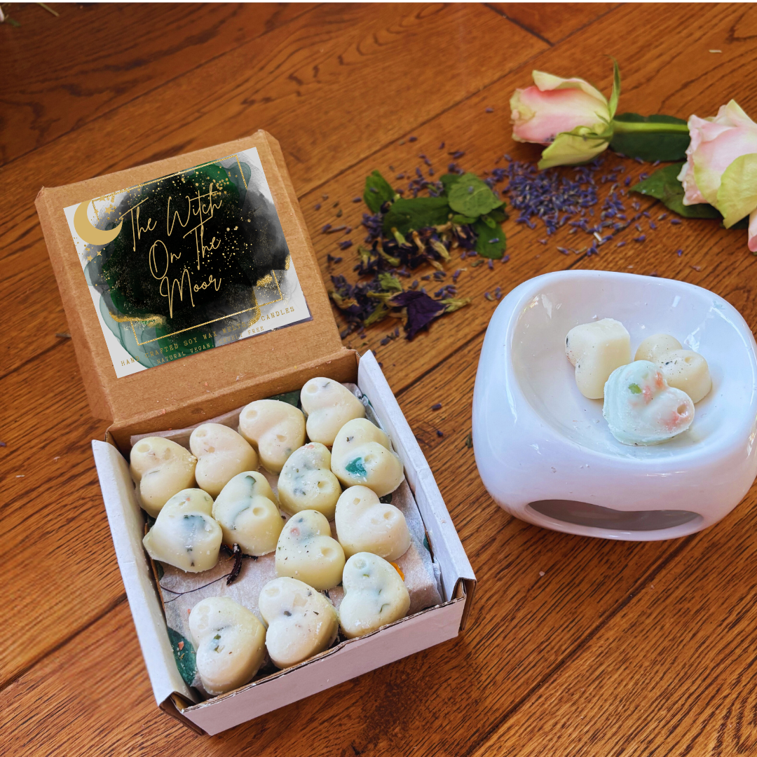 Bring Me Clarity 16 highly fragranced Miniwax melts, Clary Sage scent long-lasting melts, housewarming gift, clean fragrance,wiccan gift
