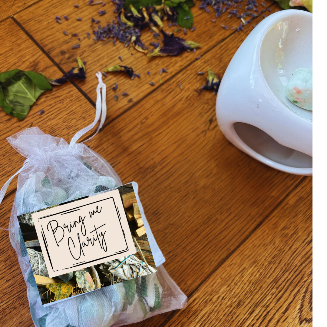 Bring Me Clarity 16 highly fragranced Miniwax melts, Clary Sage scent long-lasting melts, housewarming gift, clean fragrance,wiccan gift