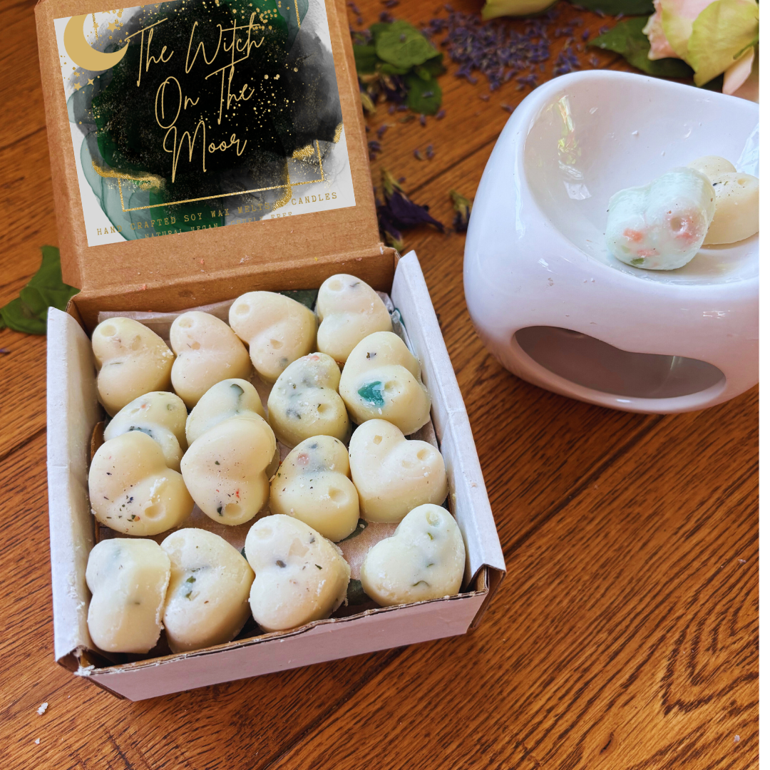 Bring Me Clarity 16 highly fragranced Miniwax melts, Clary Sage scent long-lasting melts, housewarming gift, clean fragrance,wiccan gift